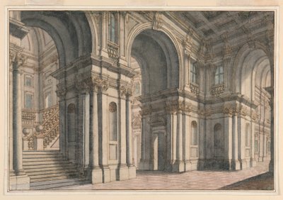 Drawing, Stage Design by Francesco Galli Bibiena